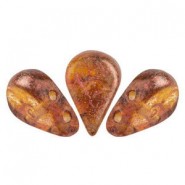 Les perles par Puca® Amos beads Crystal copper spotted 00030/65324